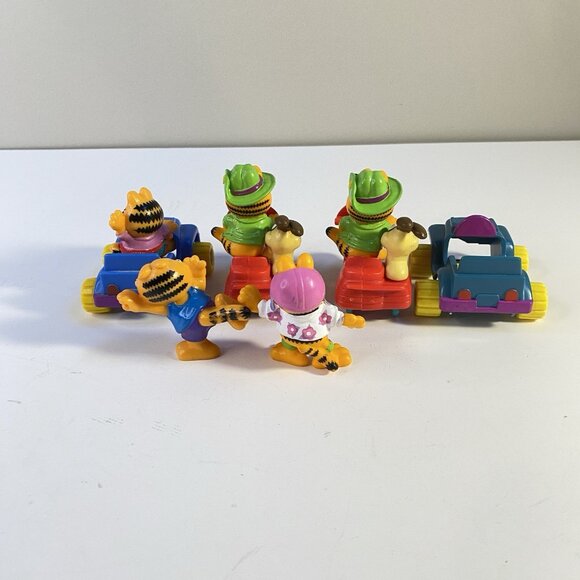 Garfield 1988 McDonald’s Happy Meal Toy Lot of 9 Pc Vintage - Picture 4 of 5